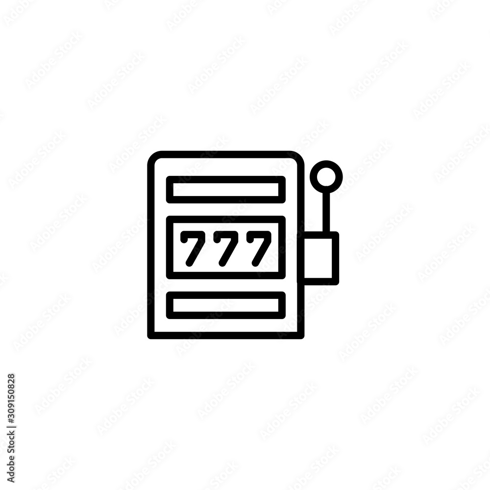 Slot machine icon. Trendy Flat style for graphic design, Web site, UI. EPS10. - Vector illustration Slot machine icon. Trendy Flat style for graphic design, Web site, UI. EPS10. - Vector illustration