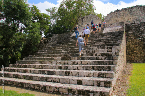 Kohunlich, ancient maya ruins, Mexico photo