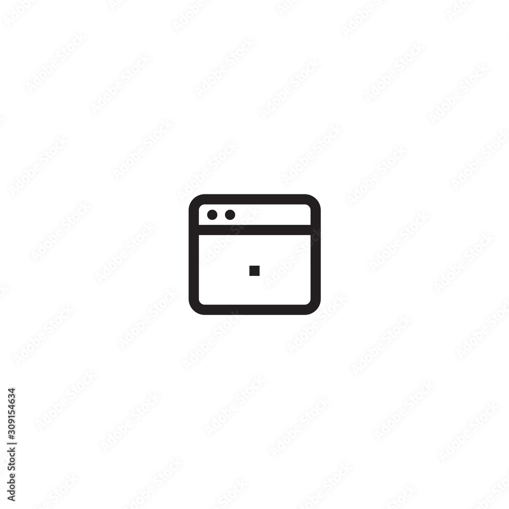 Web browser vector icon, website symbol. Modern, simple flat vector illustration for web site or mobile app Web browser vector icon, website symbol. Modern, simple flat vector illustration for web site or mobile app