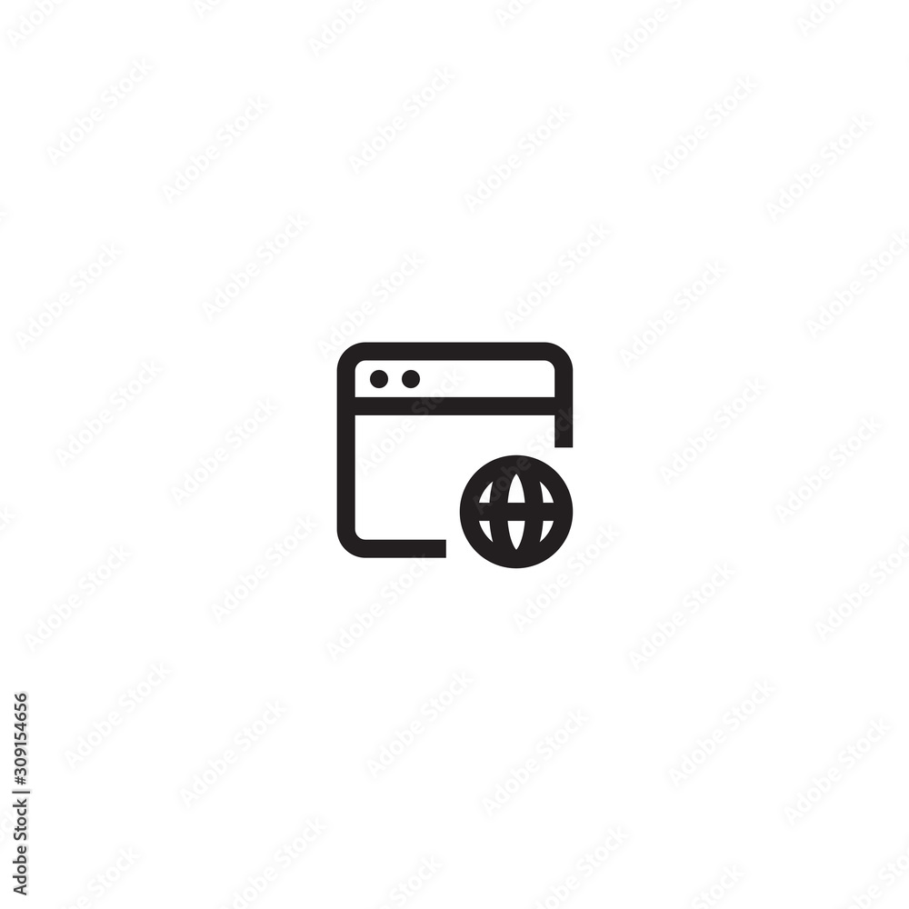 Web Icon in trendy flat style isolated on white background. Website pictogram. Internet symbol for your web site design, logo, app, UI. Vector illustration, EPS10. Web Icon in trendy flat style isolated on white background. Website pictogram. Internet symbol for your web site design, logo, app, UI. Vector illustration, EPS10.