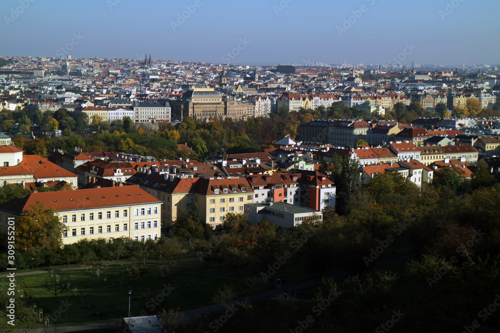 ペトシーンの丘から見たプラハ市街