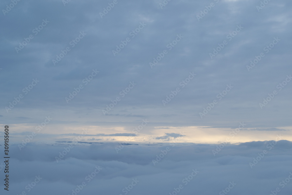 blue sky with clouds