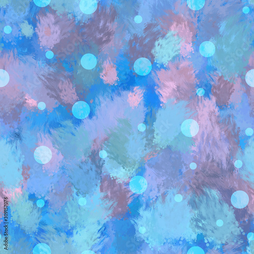 Pink Blue seamless background with dotted © Nika Lerman