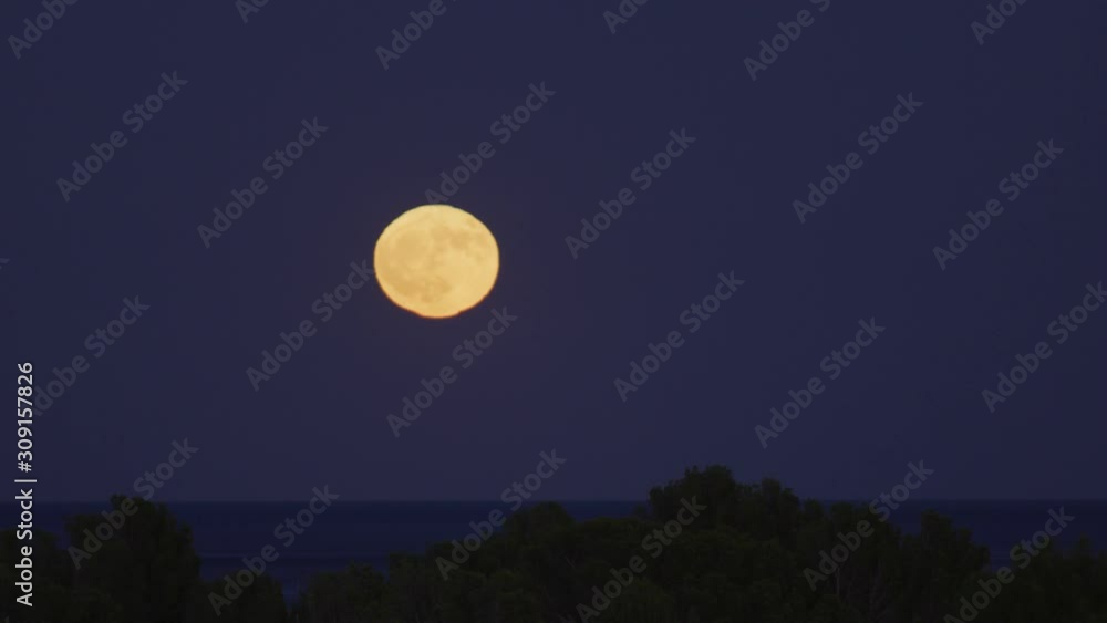 Beautiful Moonlapse over the sea of Marbella, spain. Beautiful Moonlapse over the sea of Marbella, spain.