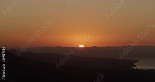 Wallpaper Mural Closeup shot of the sunrise in Marbella, beautiful red sky. Torontodigital.ca