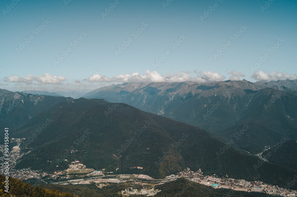 Beautiful mountains of Krasnaya Polyana