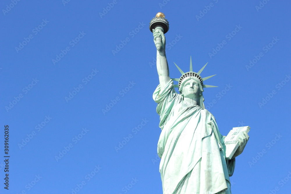 Fototapeta premium The Statue of Liberty on Liberty Island in New York City