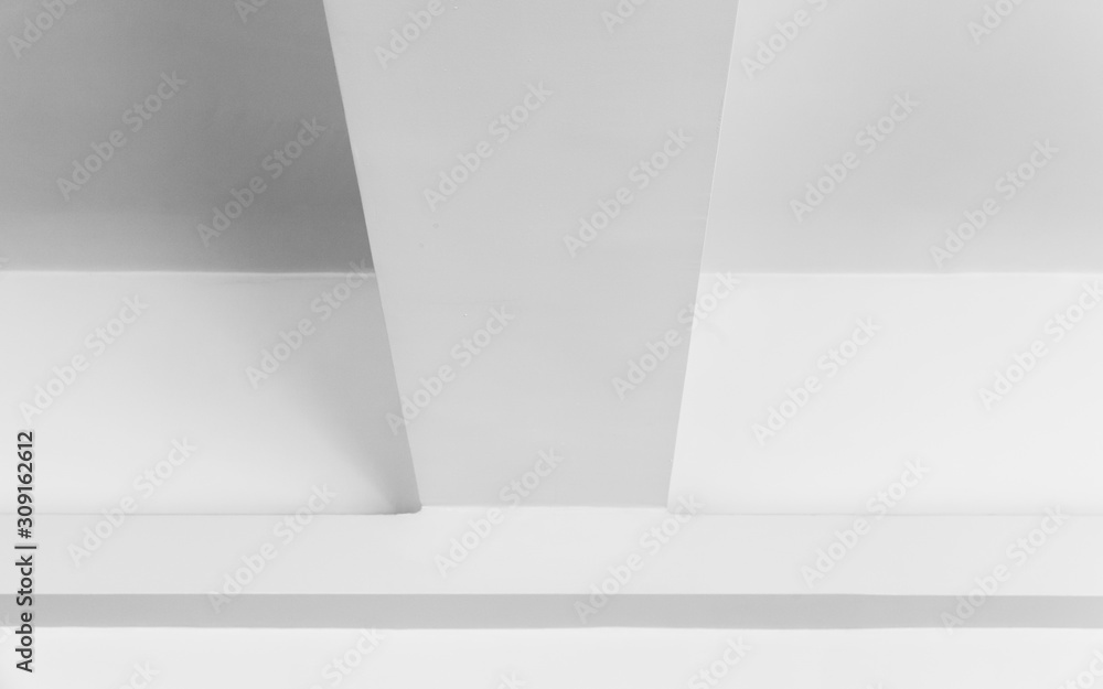 Abstract white minimal geometric interior Abstract white minimal geometric interior