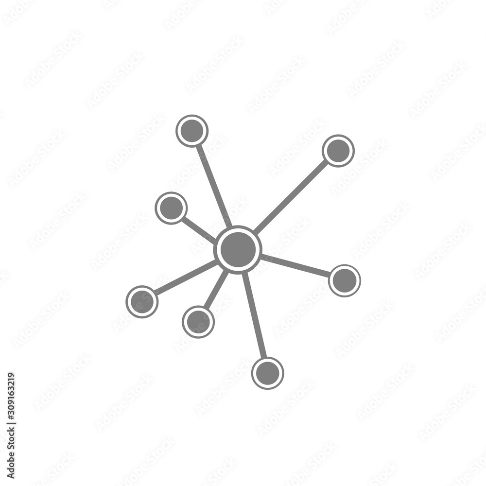 Global networking icon on white background Global networking icon on white background