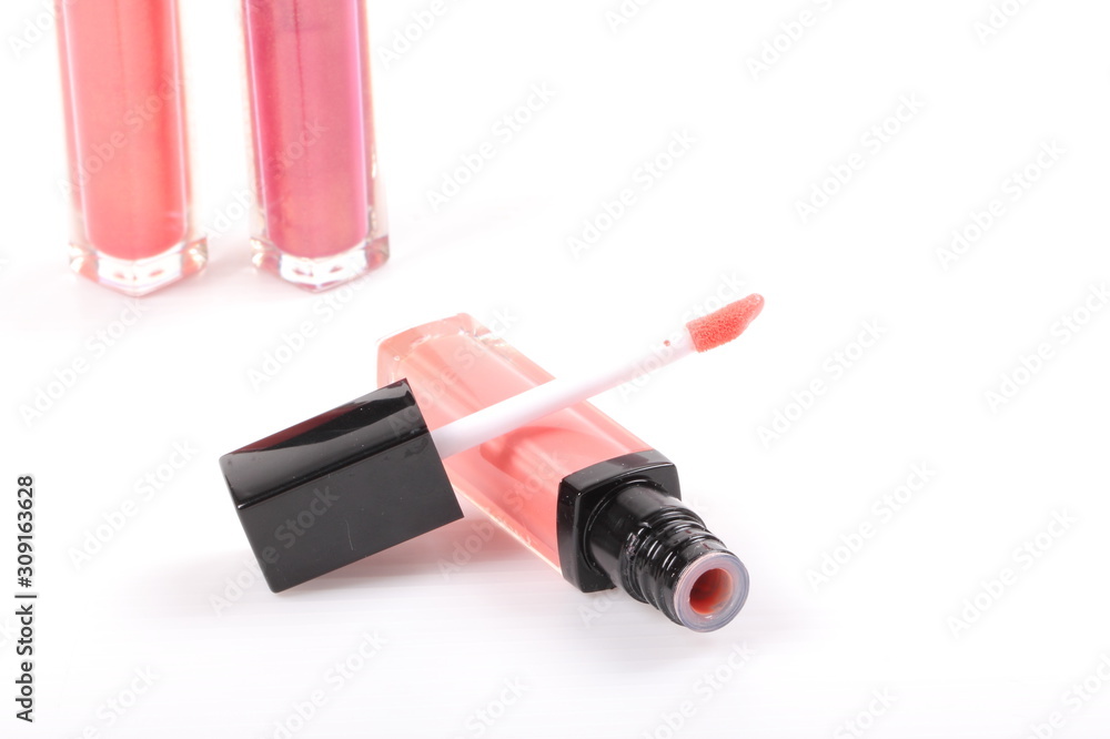 Lip gloss isolated on white Lip gloss isolated on white