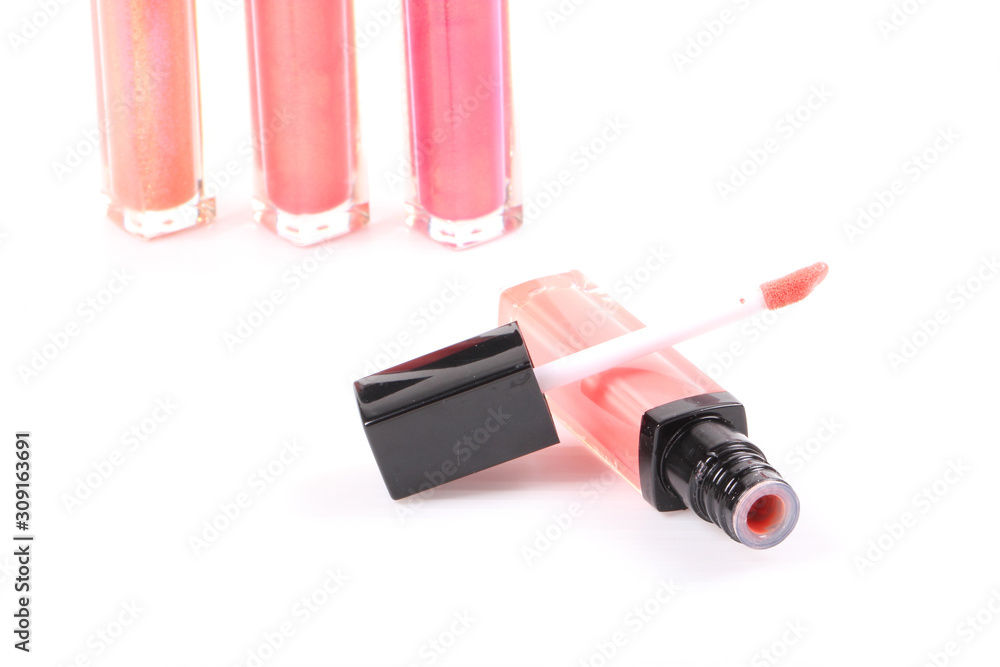 Lip gloss isolated on white Lip gloss isolated on white