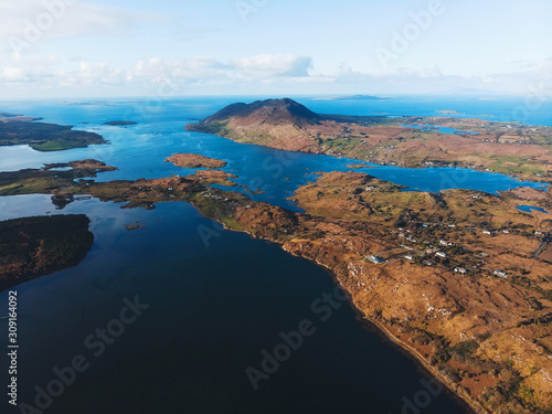 aerial view on letterfrack