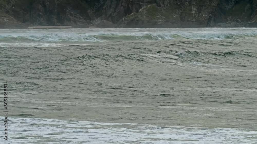 Rough atlantic ocean one day after storm Atiyah passed by on Dezember 08 2019. Rough atlantic ocean one day after storm Atiyah passed by on Dezember 08 2019.