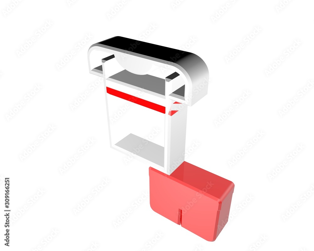 3d illustration of t-shirt icon, soccer poland 3d illustration of t-shirt icon, soccer poland
