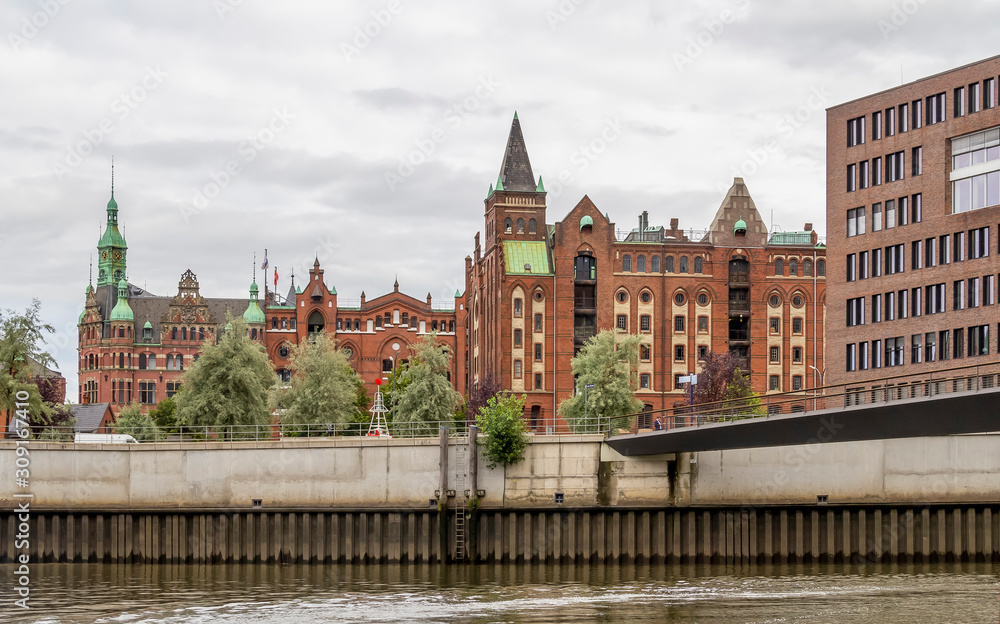 Obraz premium Hamburg city view