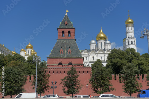 Kremlin wall, view from the Moscow river
