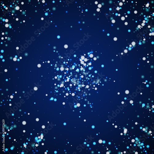 Wallpaper Mural Beautiful falling snow Christmas background. Subtl Torontodigital.ca