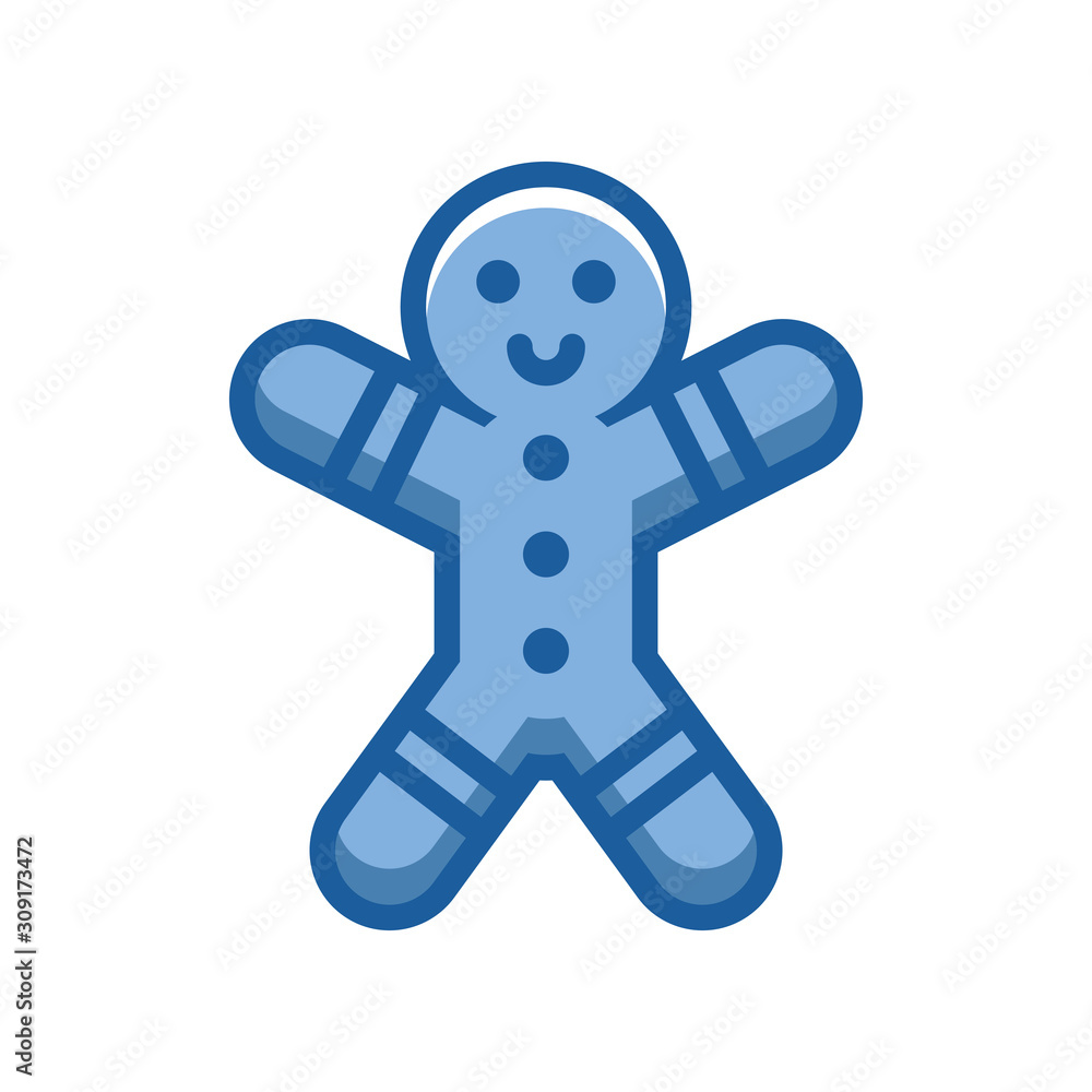 merry christmas ginger cookie icon merry christmas ginger cookie icon
