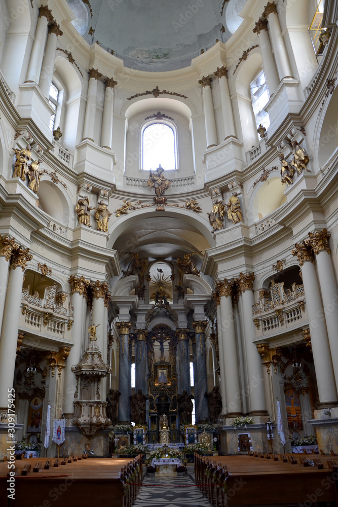  interior of catholic cathedral