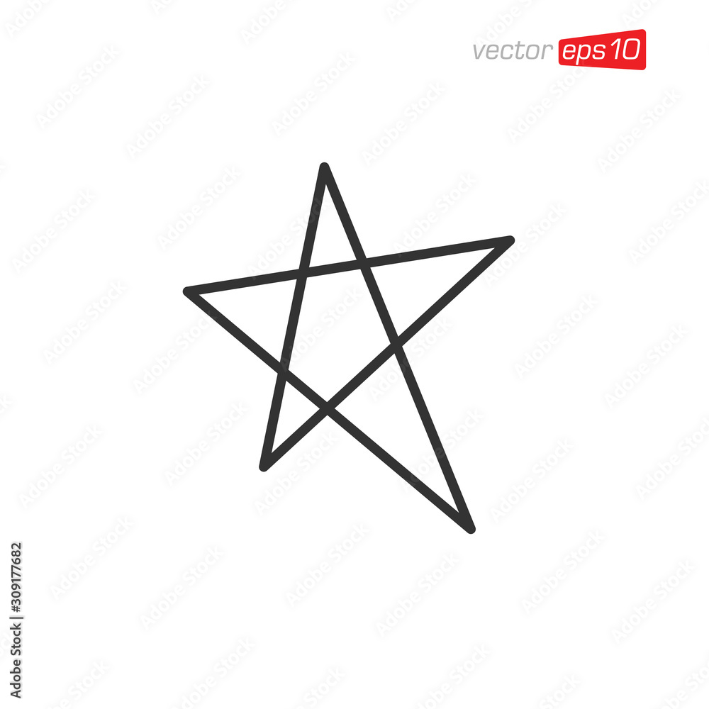 Star Icon and Logo Design Vector Star Icon and Logo Design Vector