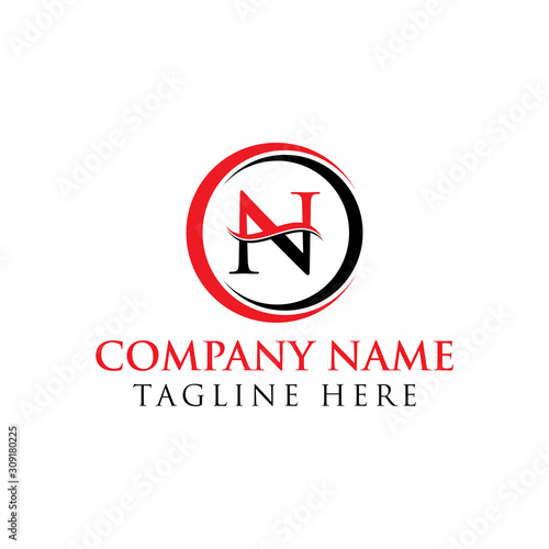 Free Download Initial Letter N Logo With Creative Modern Business Typography Vector Template. Creative Abstract Letter N Logo Vector. N Logo Design. - GFXLoad