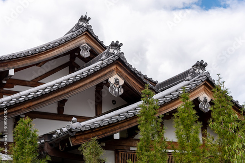 Traditional Japanese architecture in the area of Nanzenji vicinity. Kyoto, Japan