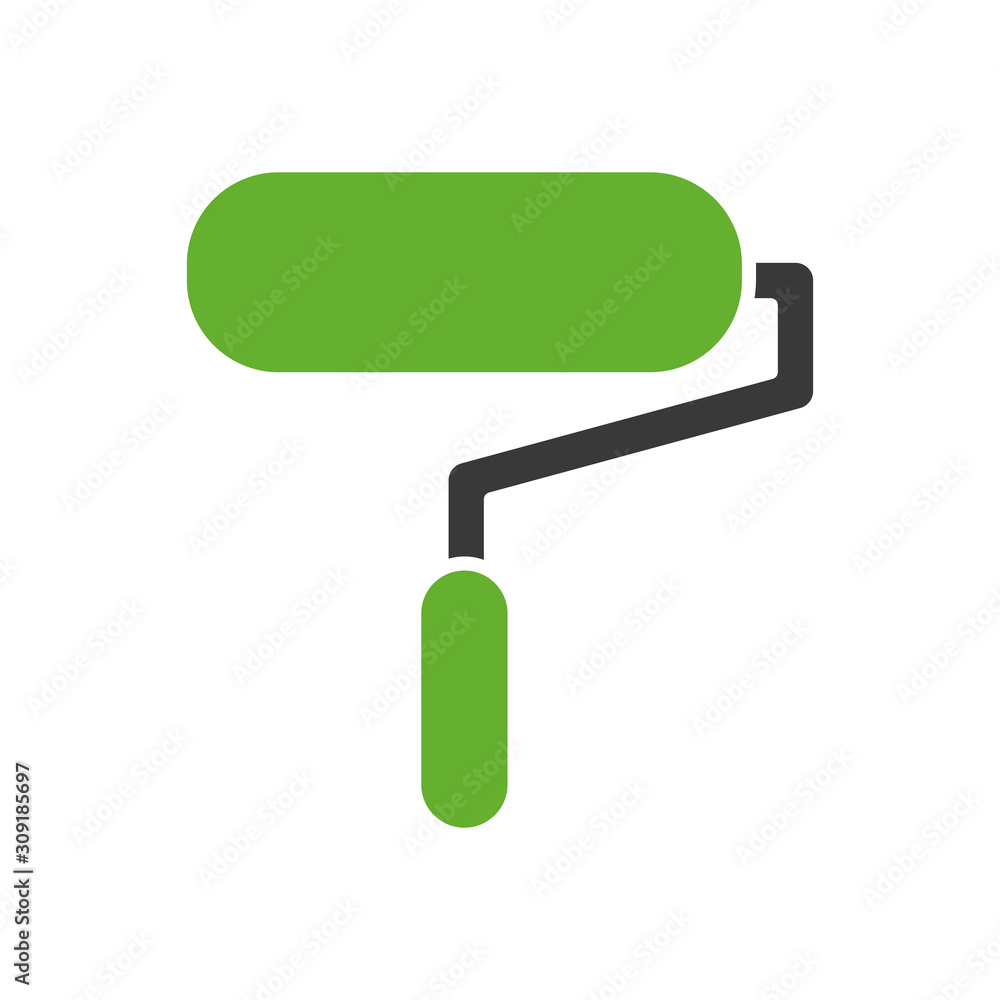 paint roller tool isolated icon paint roller tool isolated icon