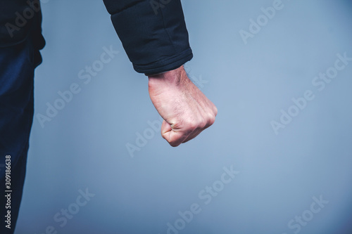 angry man fists