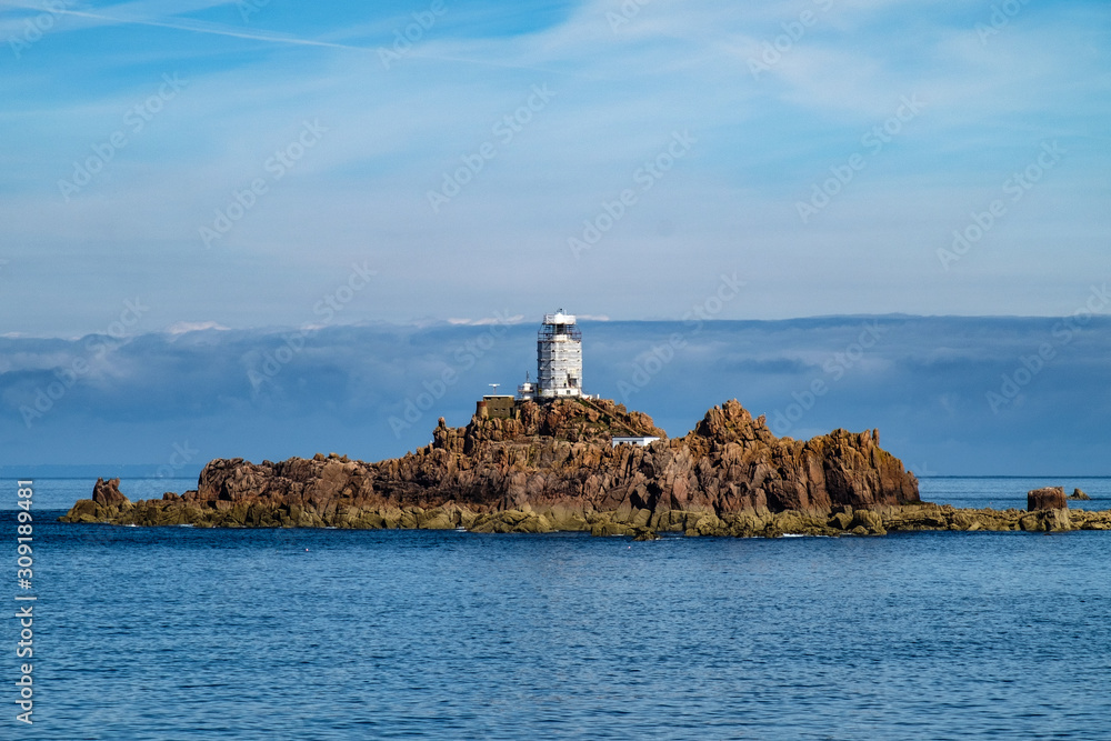 View from the see to Corbiere Light house, Jersey View from the see to Corbiere Light house, Jersey