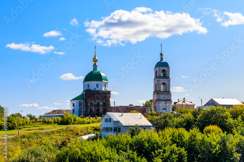 Holy Trinity Church in the village Karacharovo near Murom, Russia photo