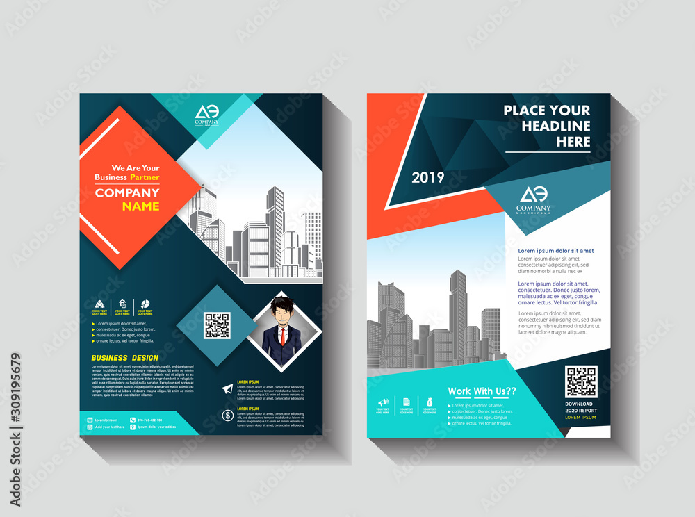 Vector Business brochure, flyers design template, company profile, magazine, poster, annual report, book & booklet cover, with green wavy line, and cityscape vector in background elements, size a4. Vector Business brochure, flyers design template, company profile, magazine, poster, annual report, book & booklet cover, with green wavy line, and cityscape vector in background elements, size a4.