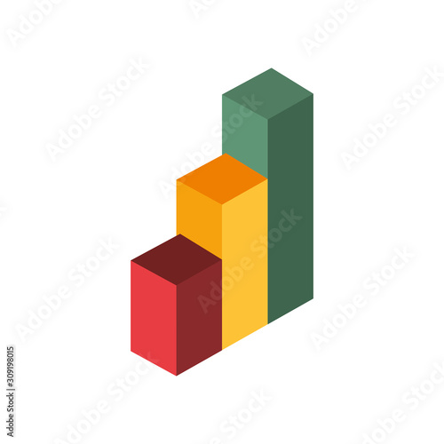 bars statistics graphic isolated icon