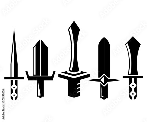 sword and rapier vector illustration