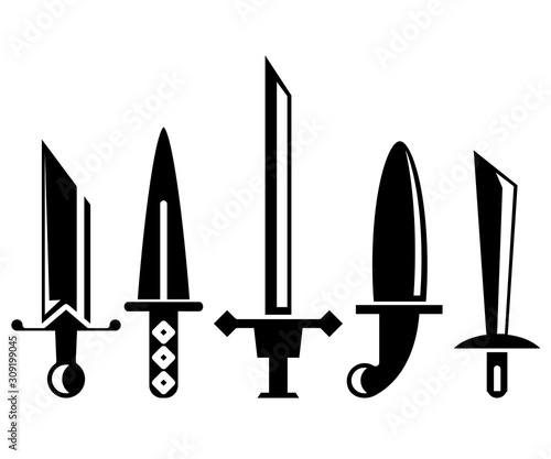 sword and rapier vector illustration