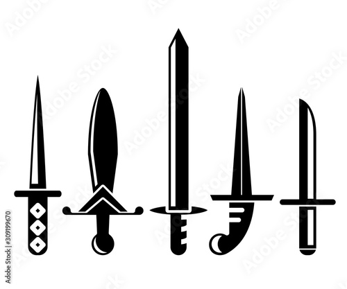 sword and rapier vector illustration