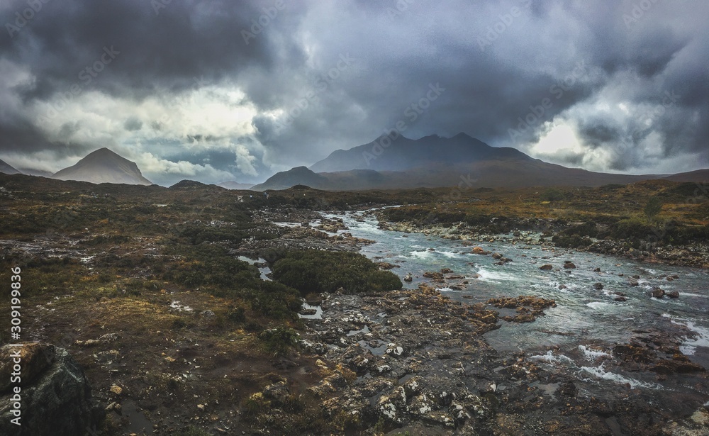Scottish highlands landscape