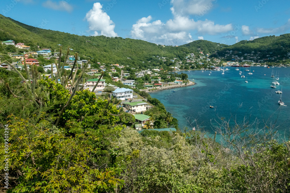  Admiralty Bay from Hamilton Fort on Bequia Island