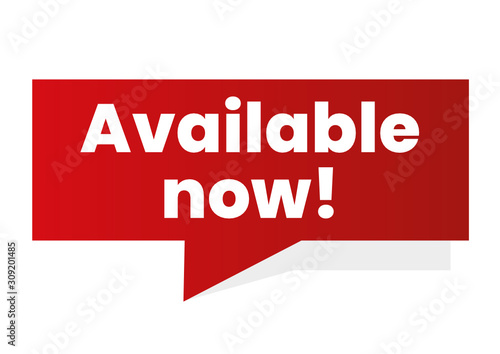 Eyecatcher Red Button CTA Available now