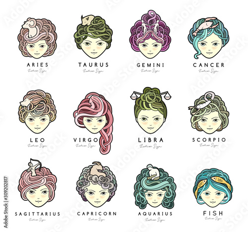 Girls and zodiac signs.