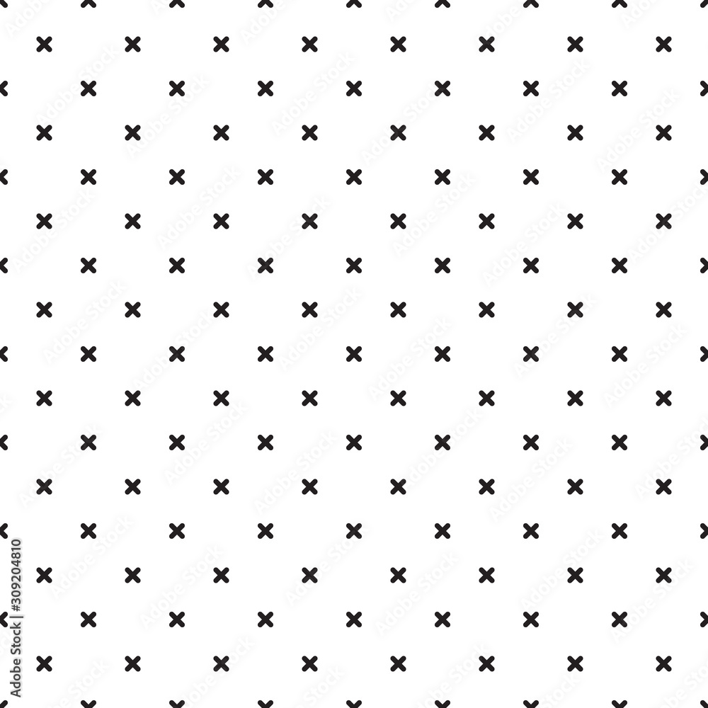 Interessant Avondeten gebonden Plaid zwart-wit naadloos patroon met kruis - Nikkel-Art.be