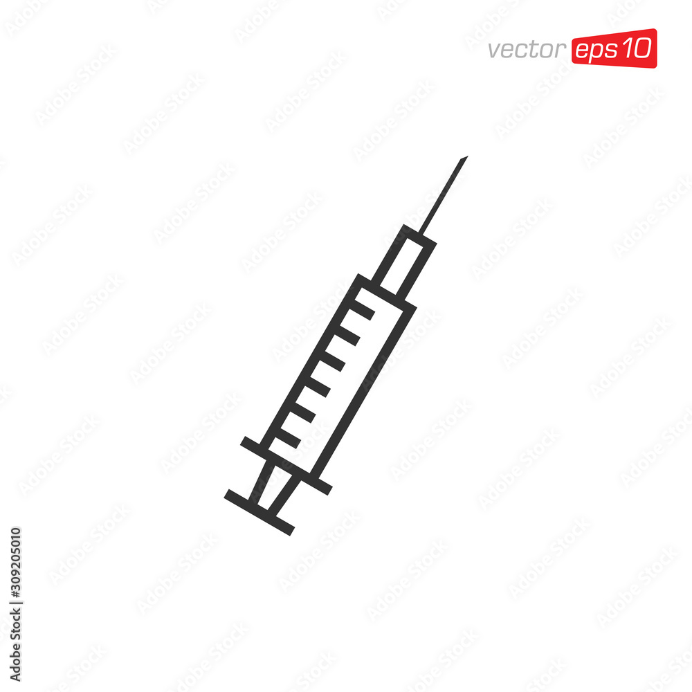 Syringe Icon Design Vector Template Syringe Icon Design Vector Template