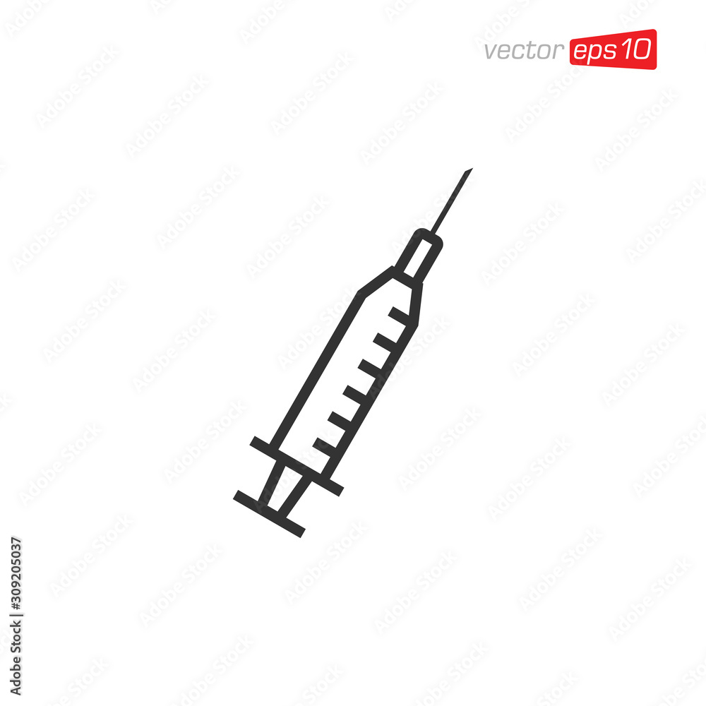 Syringe Icon Design Vector Template Syringe Icon Design Vector Template