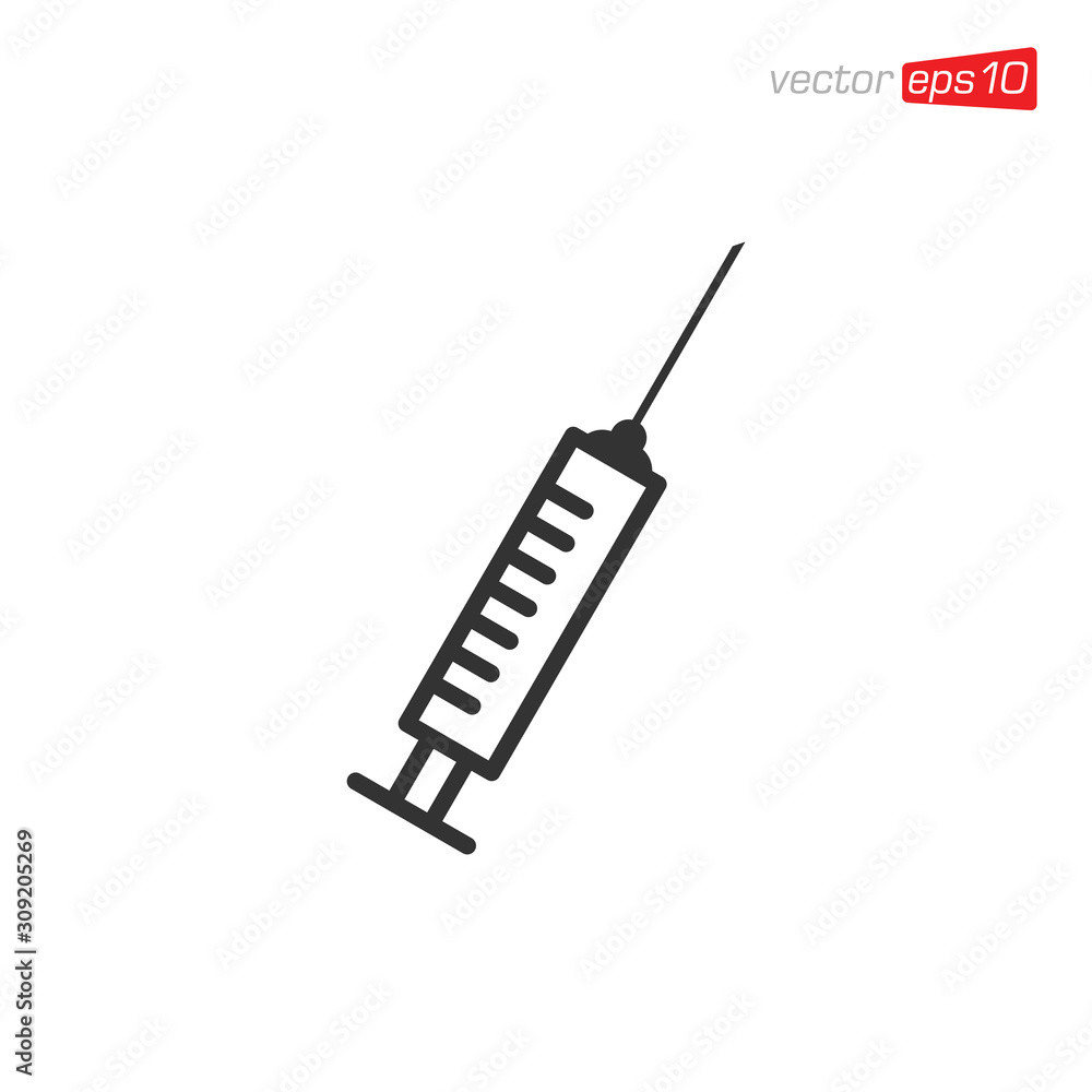 Syringe Icon Design Vector Template Syringe Icon Design Vector Template