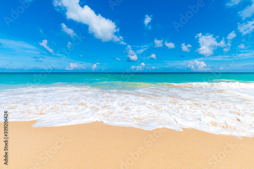 Sea wave beach sunny day Andaman sea © themorningglory