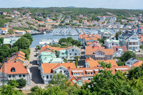View of the Town and Harbor of Marstrand, Sweden photo