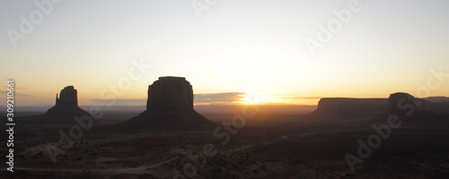 View of Monument Valley Utah and Arizona USA