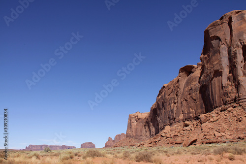 View of Monument Valley Utah and Arizona USA © Adrian Swinburne