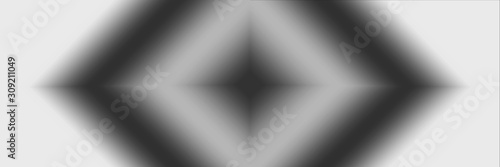 Panoramic square pattern in black and white. Abstract Monochrome Background
