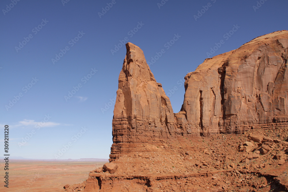 View of Monument Valley Utah and Arizona USA View of Monument Valley Utah and Arizona USA