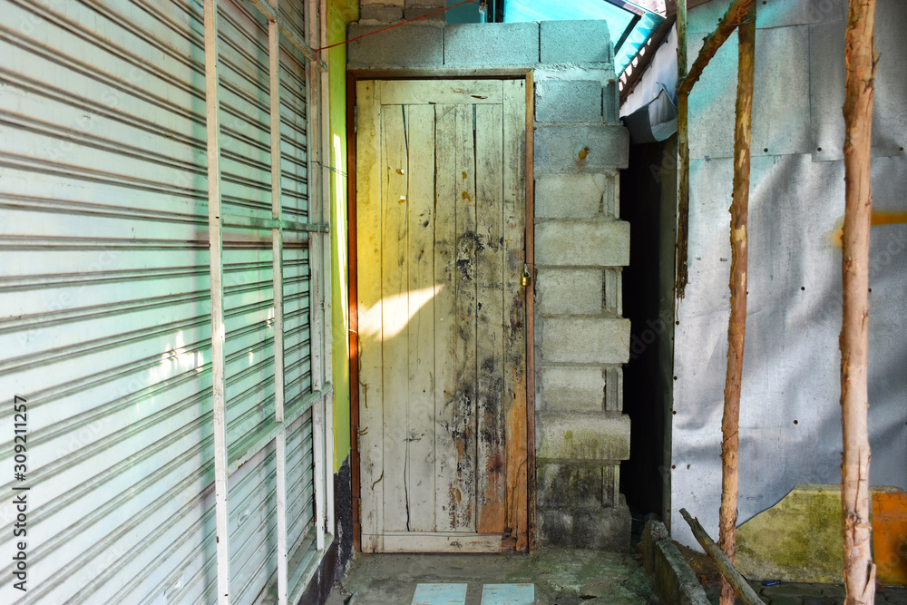 old abandoned door